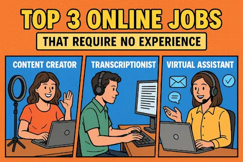 Top 3 Online Jobs That Require No Experience