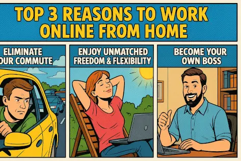 Top 3 Reasons to Work Online From Home
