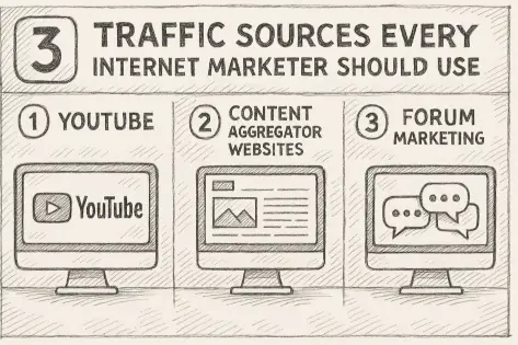 3 Traffic Sources Every Internet Marketer Should Use